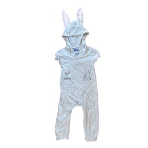 Baby Girl Bunny Jumper with Ears and Cotton Tail 😍